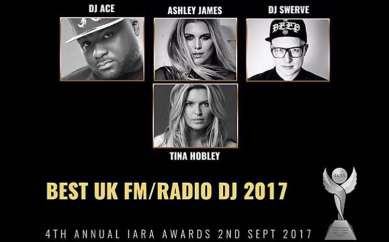 I’ve been shortlisted for an IARA Award for best UK FM / Radio DJ!