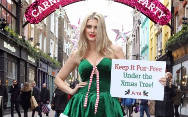 My new PETA campaign urges shoppers to go fur-free this Christmas